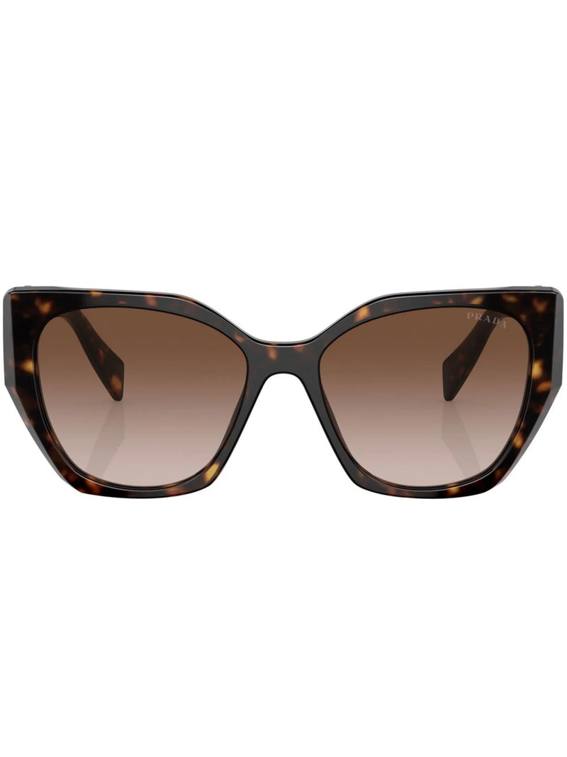 Óculos de sol Prada Eyewear com logo e efeito tartaruga