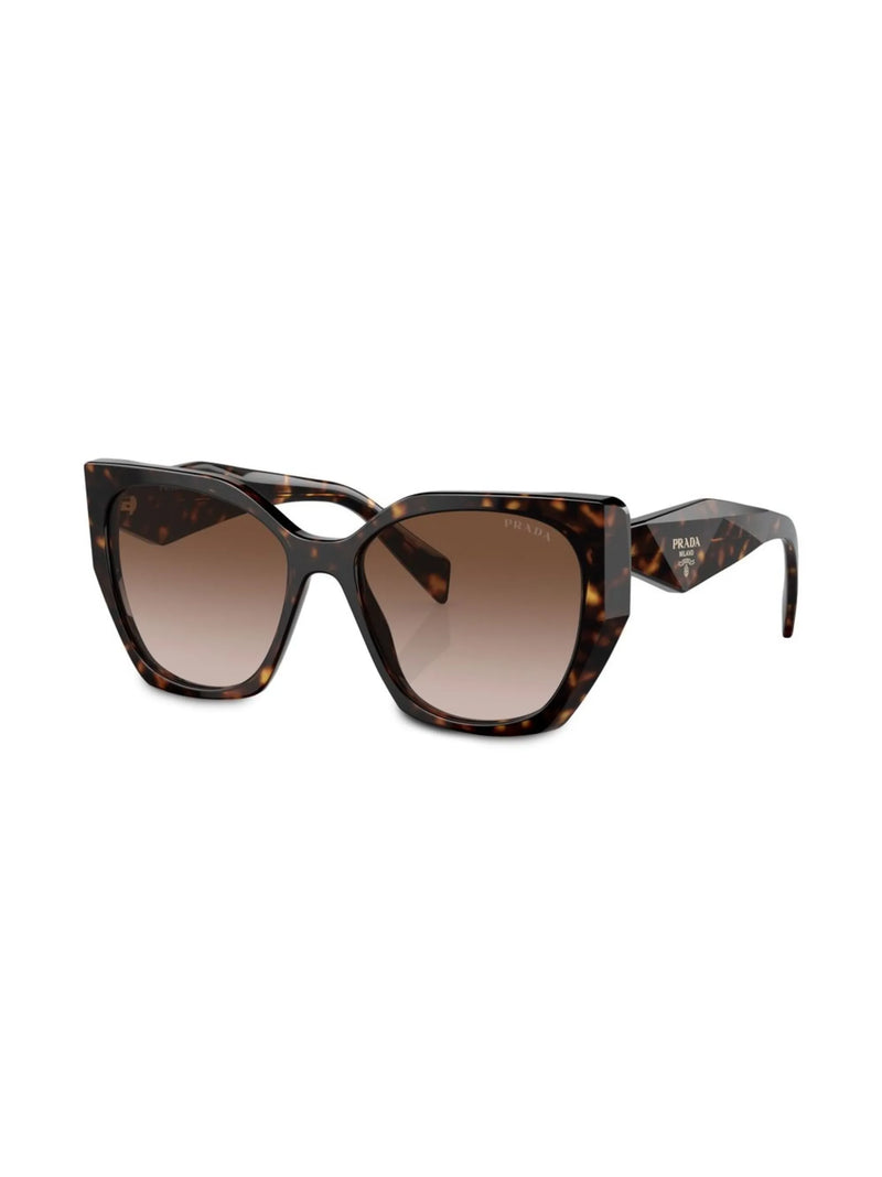 Óculos de sol Prada Eyewear com logo e efeito tartaruga