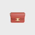 Bolsa Celine Teen Triomphe em Couro de Bezerro Brilhante