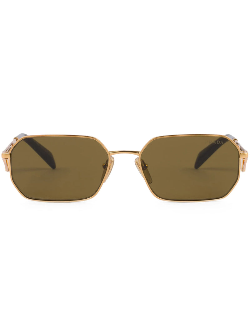 Óculos de sol Prada Eyewear retangular com logo
