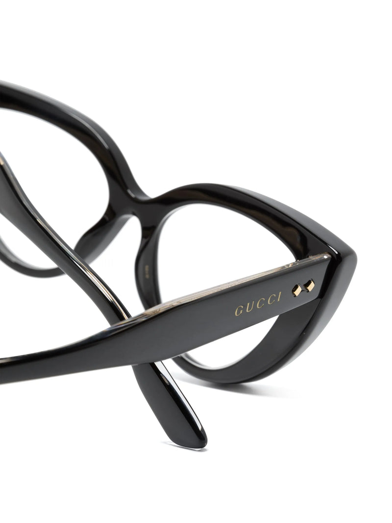 Armação de óculos Gucci Eyewear gatinho com logo