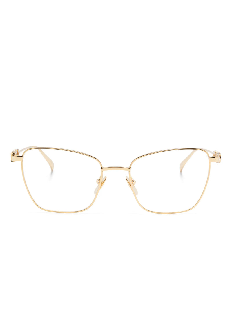 Armação de óculos Gucci Eyewear quadrada com logo na haste