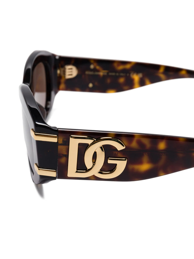 Óculos de sol Dolce & Gabbana Eyewear com placa de logo DG