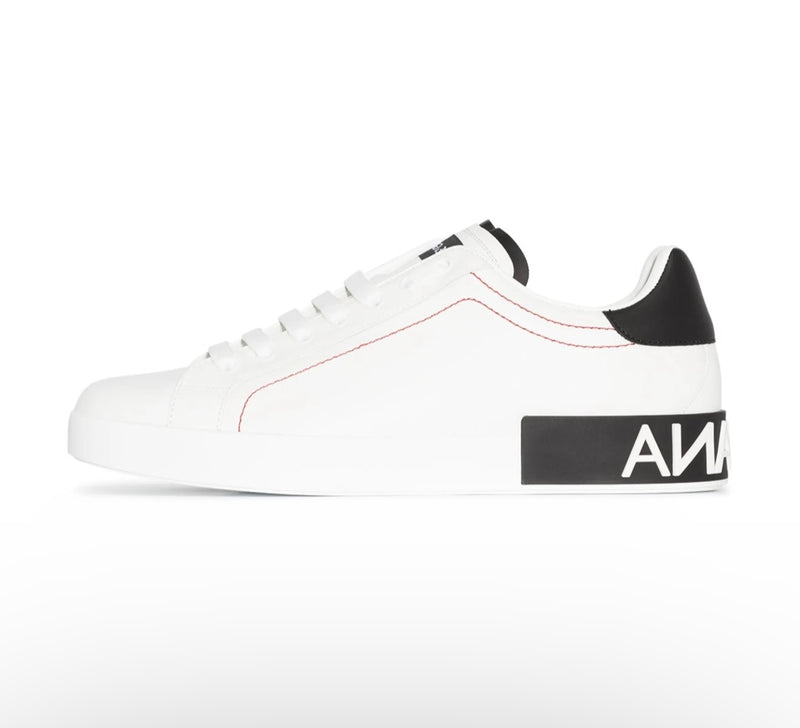 Tenis Portefino de Couro Dolce & Gabbana