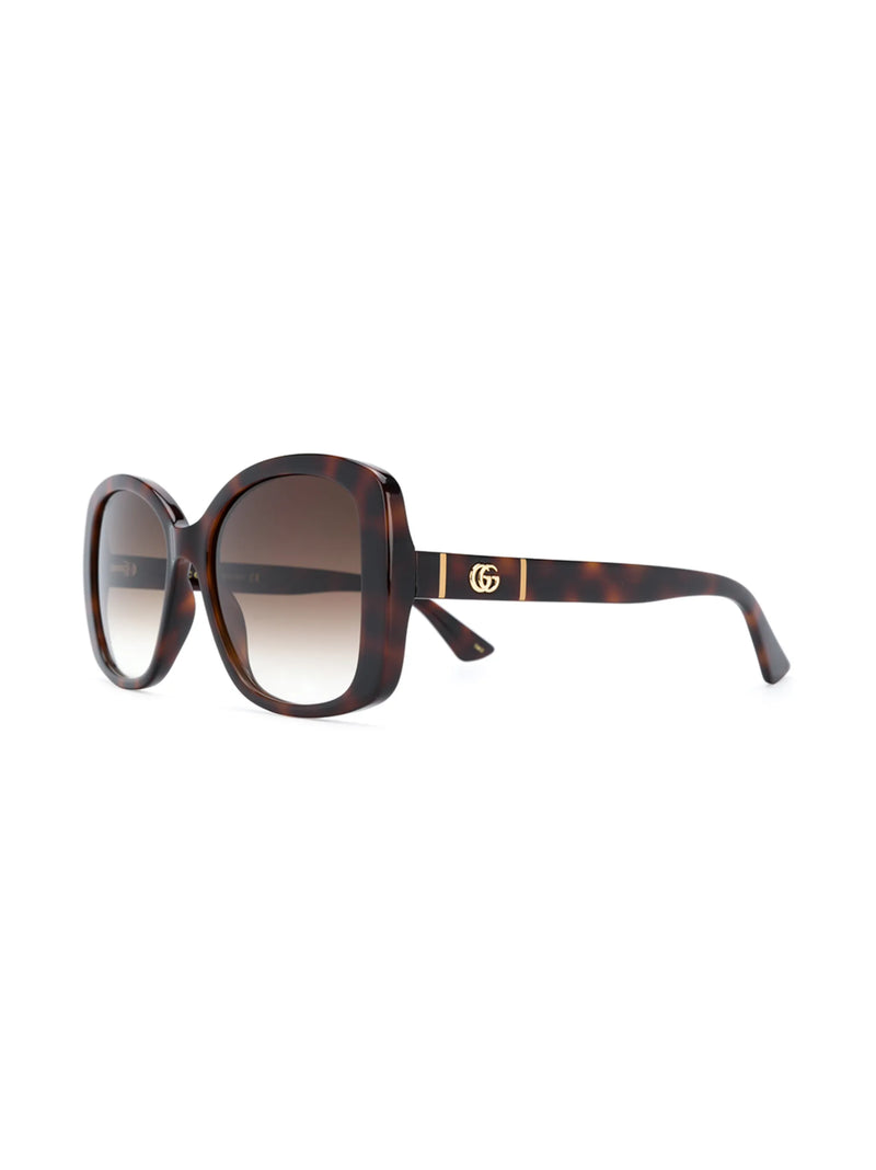 Óculos de sol Gucci Eyewear quadrado com duplo G