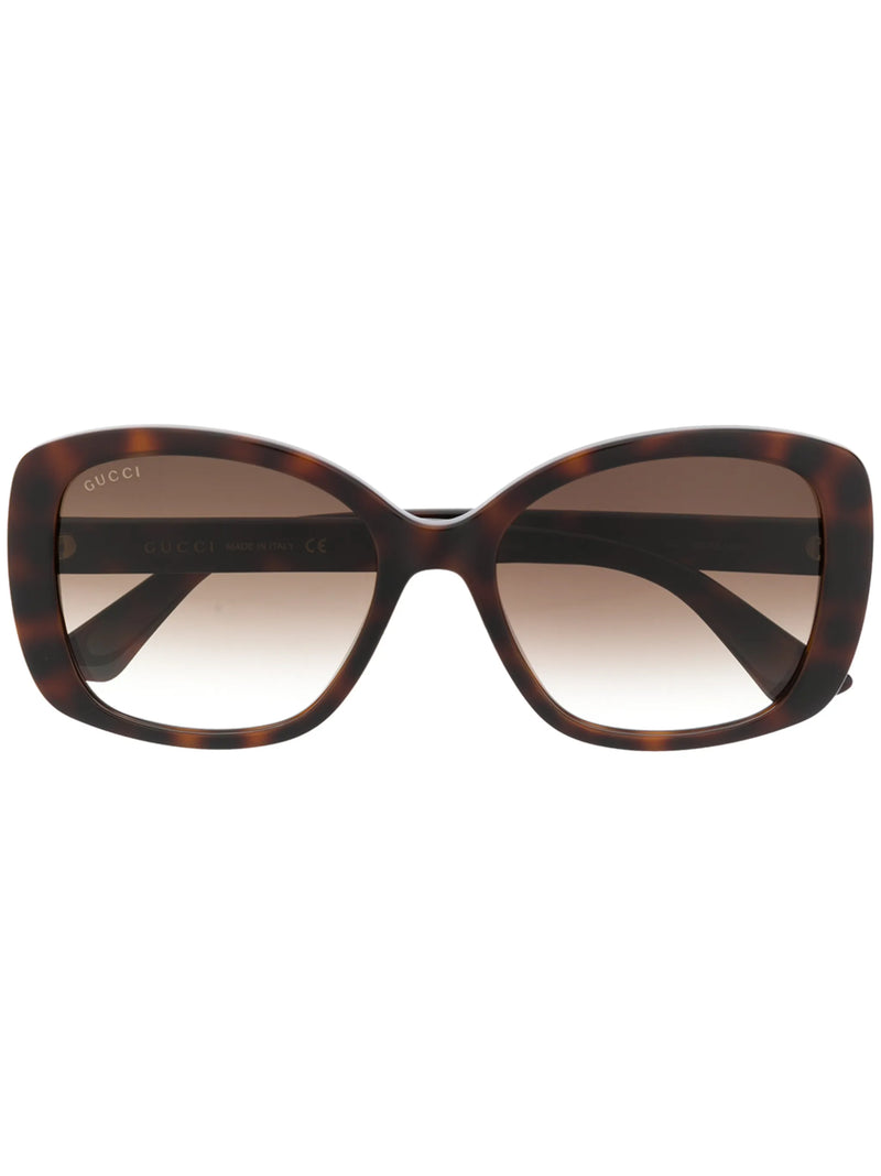 Óculos de sol Gucci Eyewear quadrado com duplo G