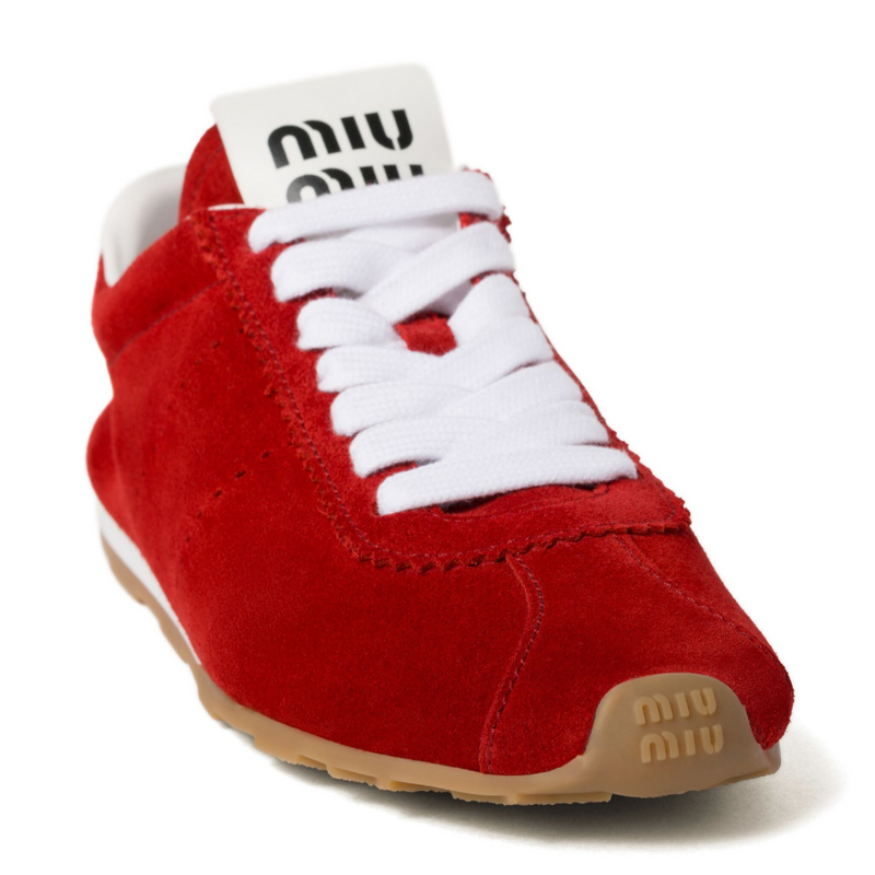 Tênis Snearks Miu Miu Plume