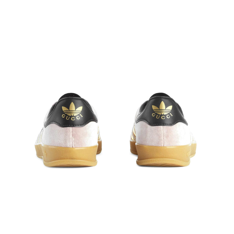Tênis Adidas Gucci x Gazelle Pink Velvet Gold