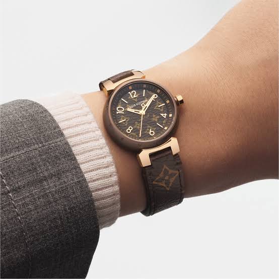 Relógio Louis Vuitton Tambour Brun 28mm Women