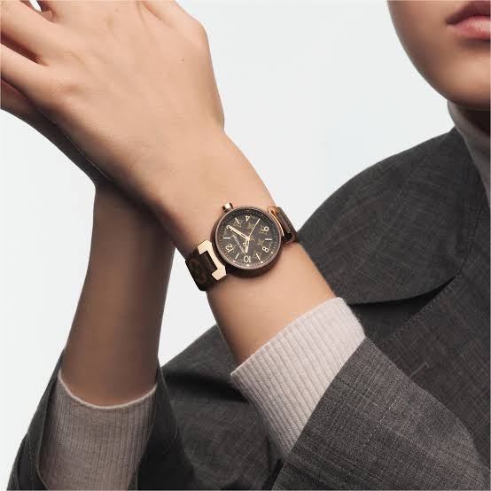 Relógio Louis Vuitton Tambour Brun 28mm Women