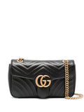 Bolsa Gucci de ombro GG Marmont pequena - Preta