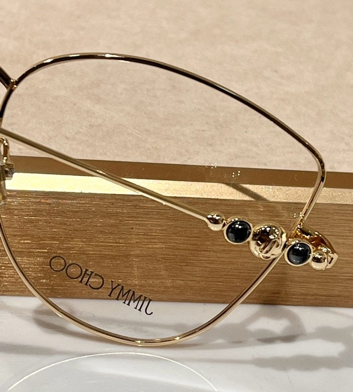 Armação de Óculos Jimmy Choo estilo Gatinho