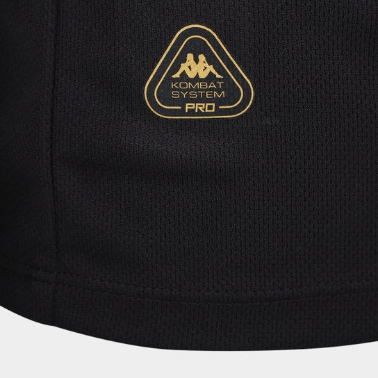 Camisa Vasco 24/25 Goleiro Kombat 1974 Kappa Masculina - Preto