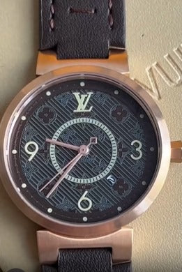 Relógio Louis Vuitton Tambour Slim Rose 34mm Women