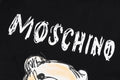 Camiseta T-Shirt Moschino Preta e branca