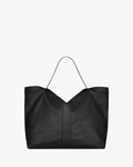 Bolsa Yves Saint Laurent Tote in Leather Black and Brown