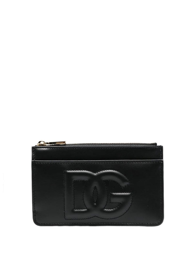 Carteira Dolce & Gabbana com zíper e logo DG
