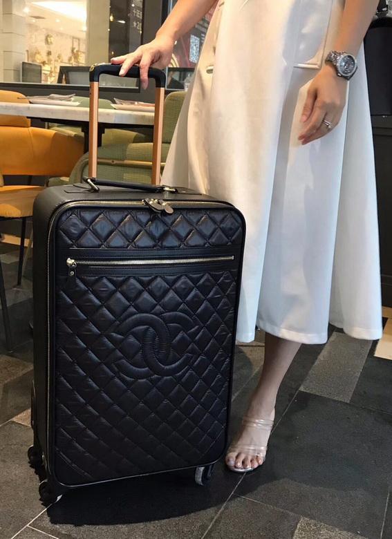 Mala de couro Chanel  - preto