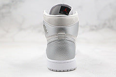 Jordan High Top AJ1 Cinza Metálico Prata