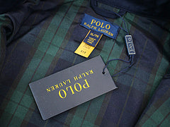 Casaco Ralph Lauren Gola Alta com forro xadrez