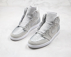 Jordan High Top AJ1 Cinza Metálico Prata
